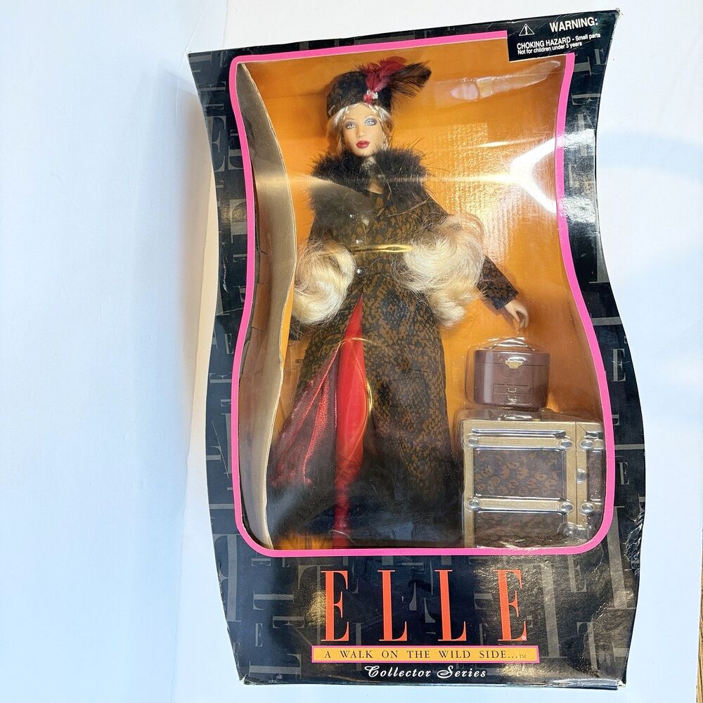 JAKKS Pacific Elle Walk On The Wild Side Collector Doll W/Trunk New in box RARE